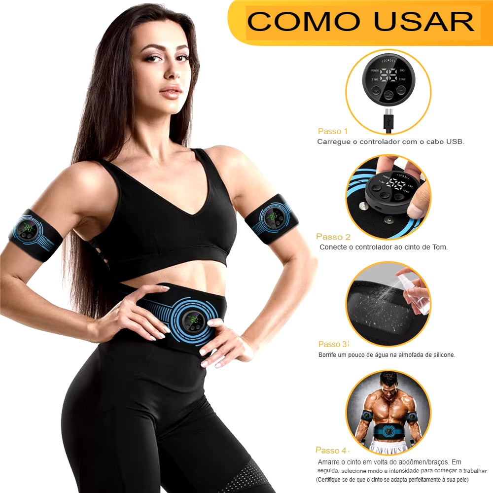 Estimulador elétrico muscular EMS MegaFit