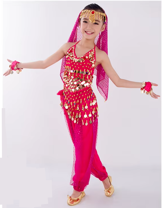 Traje de dança do ventre para meninas MegaKids