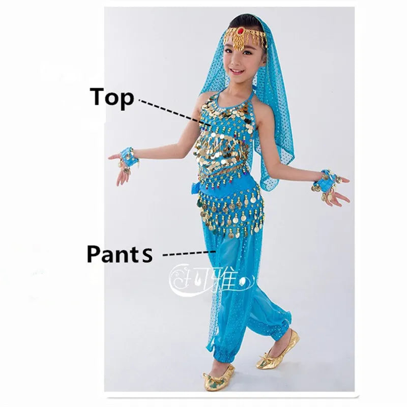 Traje de dança do ventre para meninas MegaKids