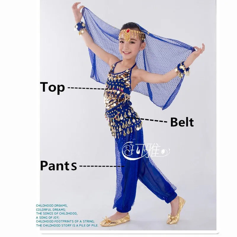 Traje de dança do ventre para meninas MegaKids