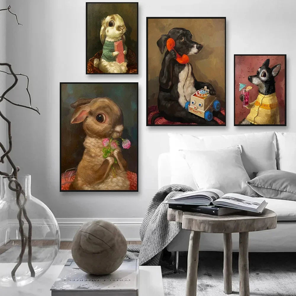 Quadro de Pets Engraçados MegaFun