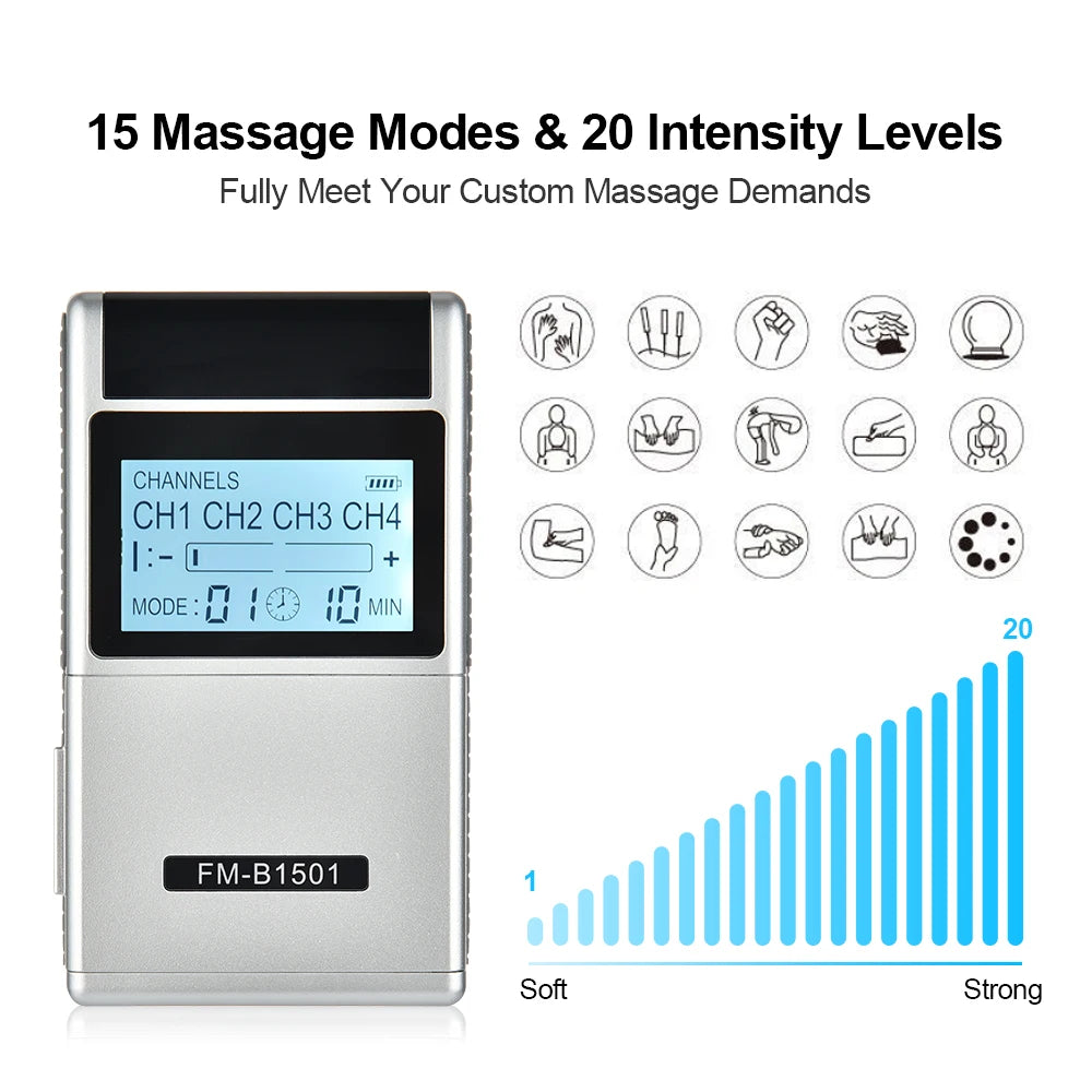 Massageador tipo TENS elétrico MegaFit