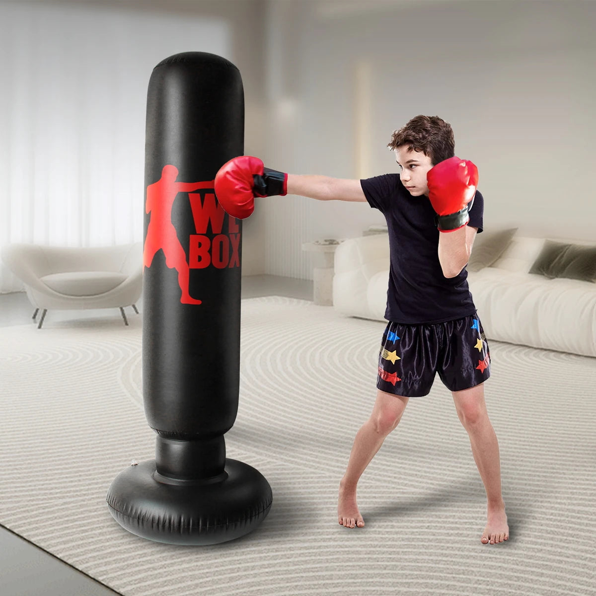 Saco de Boxe Inflável para crianças MegaFight