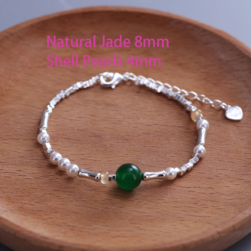 Pulseira de prata esterlina Vários designs MegaYoung