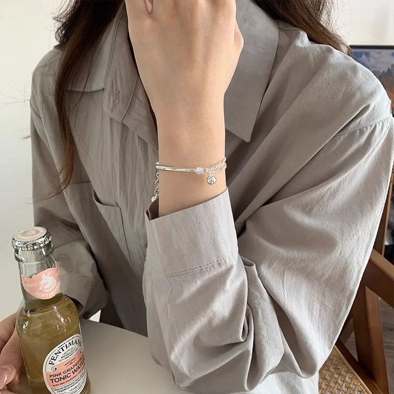 Pulseira de prata esterlina Vários designs MegaYoung