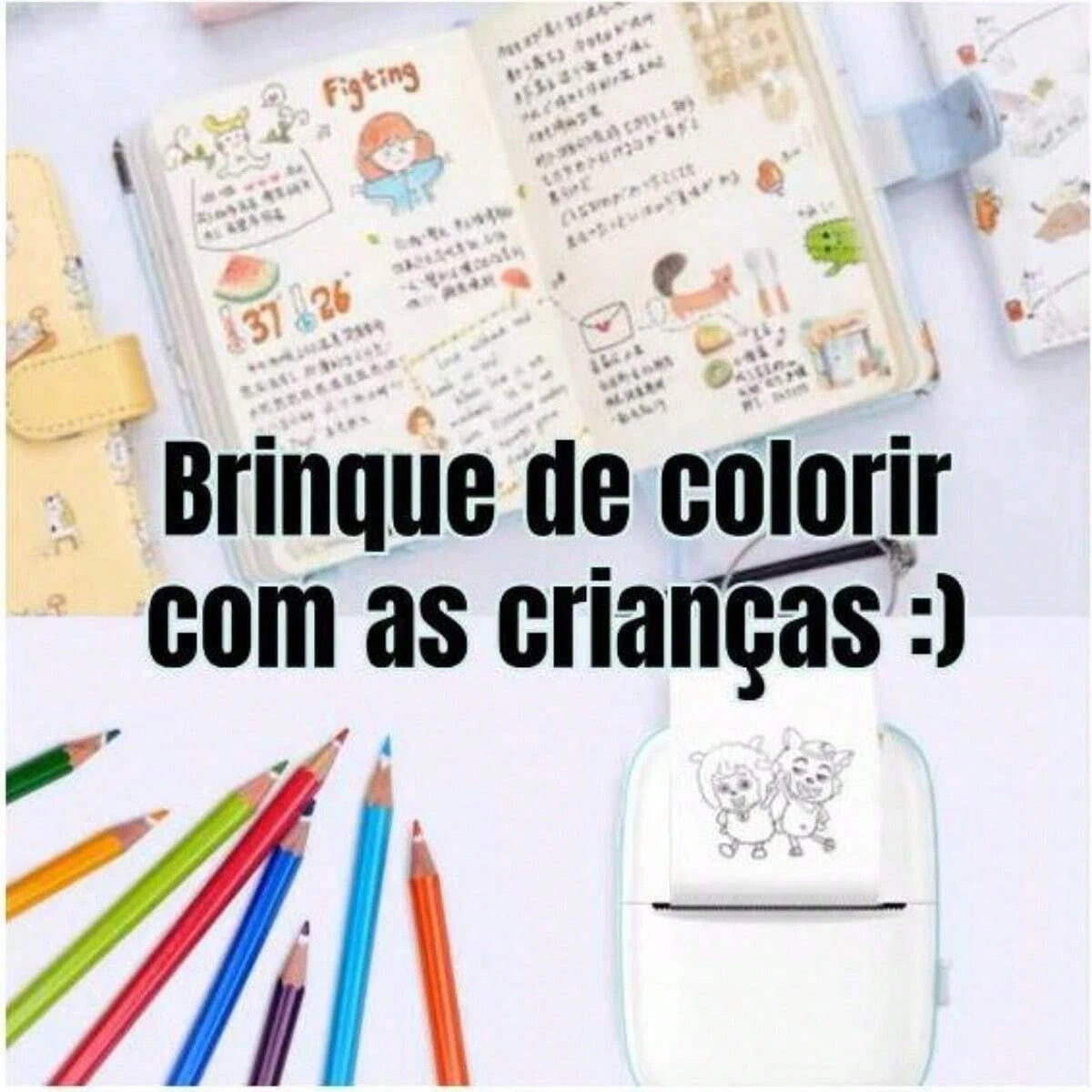 Mini máquina de impressão com Bluetooth MegaFun