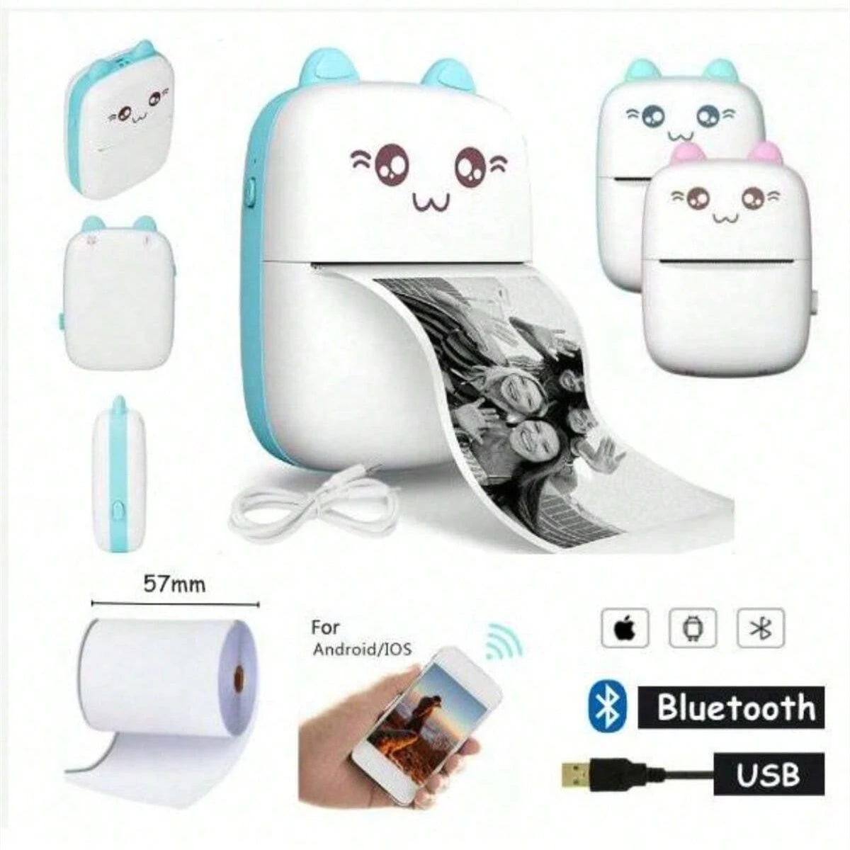 Mini máquina de impressão com Bluetooth MegaFun