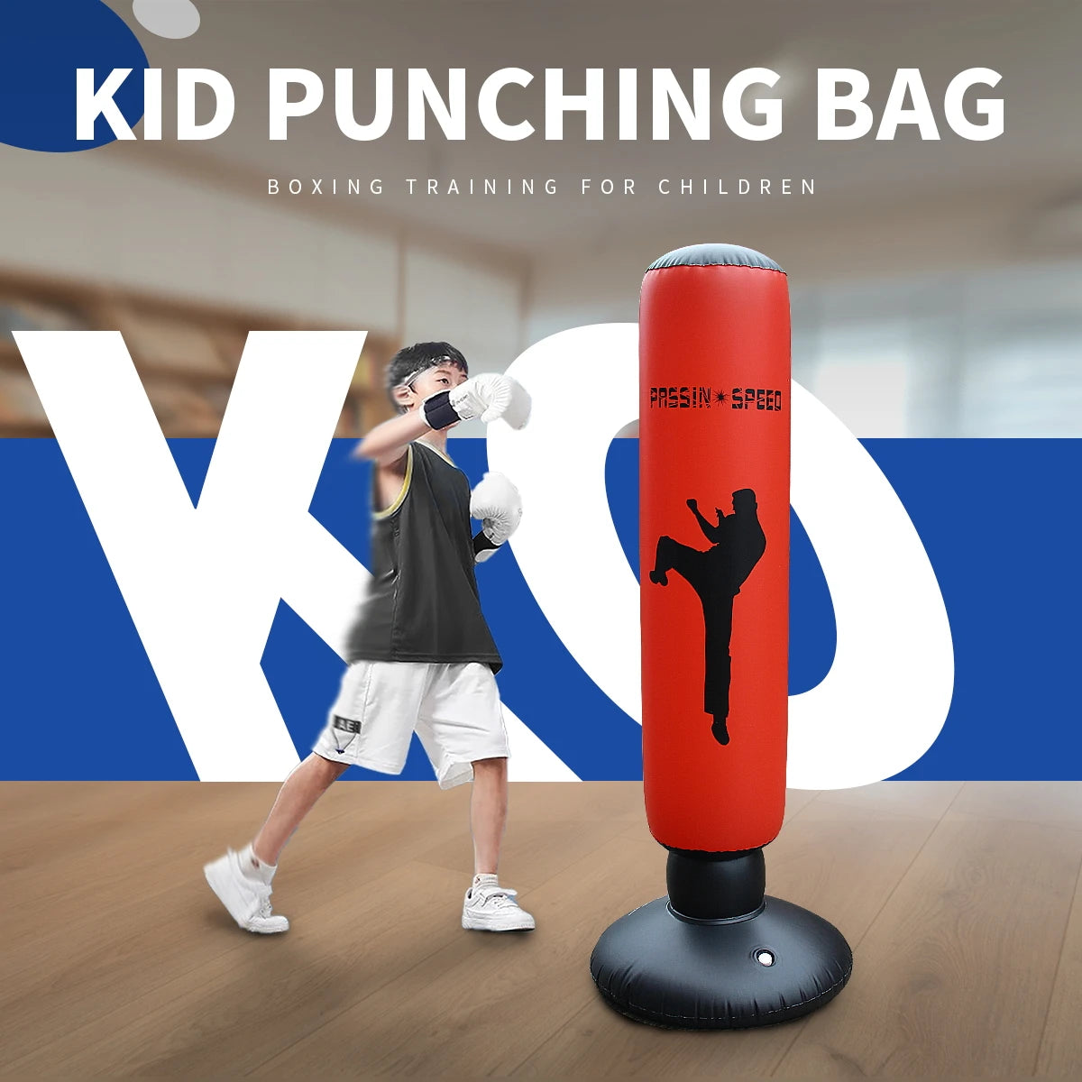 Saco de Boxe Inflável para crianças MegaFight