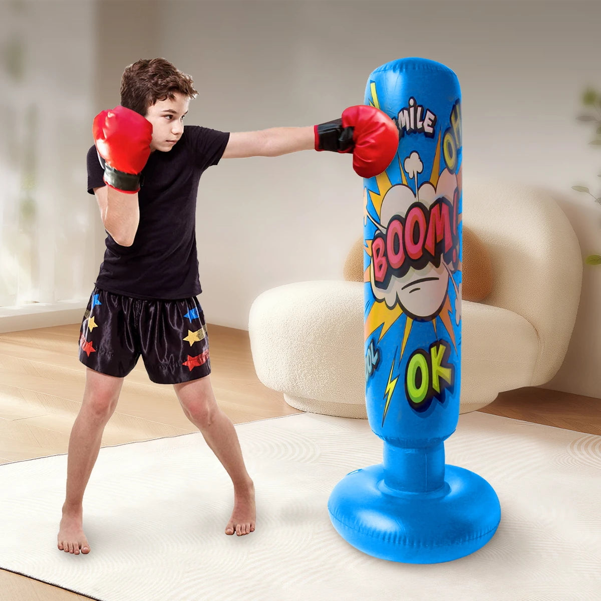 Saco de Boxe Inflável para crianças MegaFight