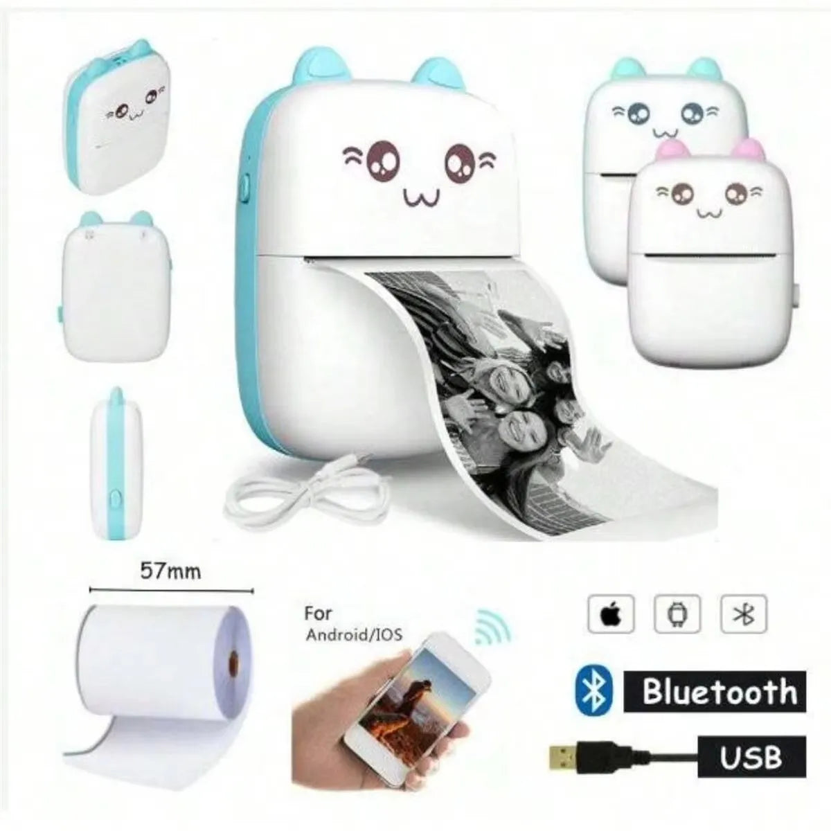 Mini máquina de impressão com Bluetooth MegaFun