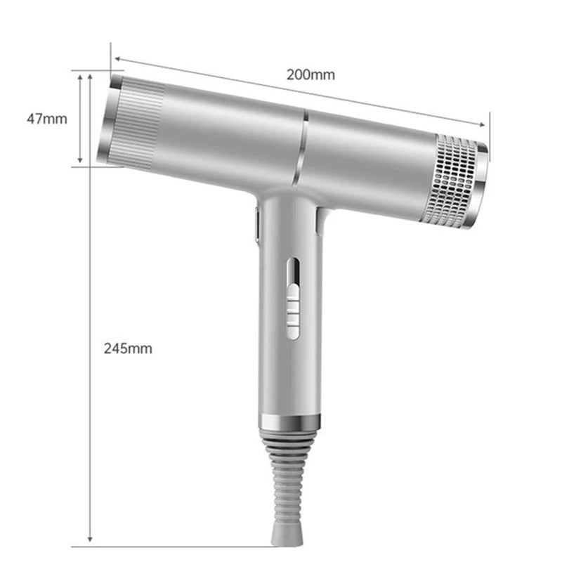 Secador iônico negativo para cabelo com ar quente e frio MegaSilk