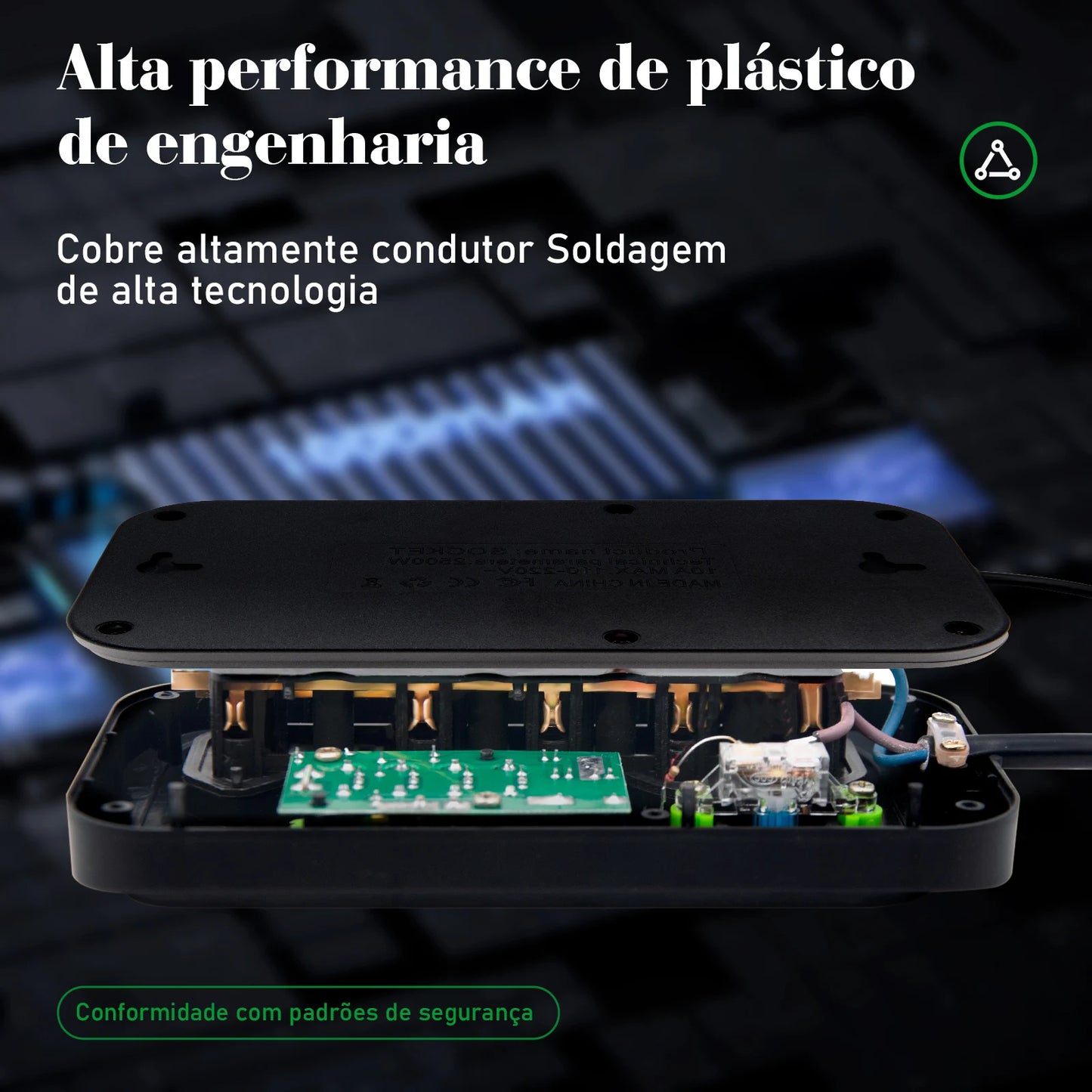 Extensão Elétrica com Pontos USBs MegaÚtil