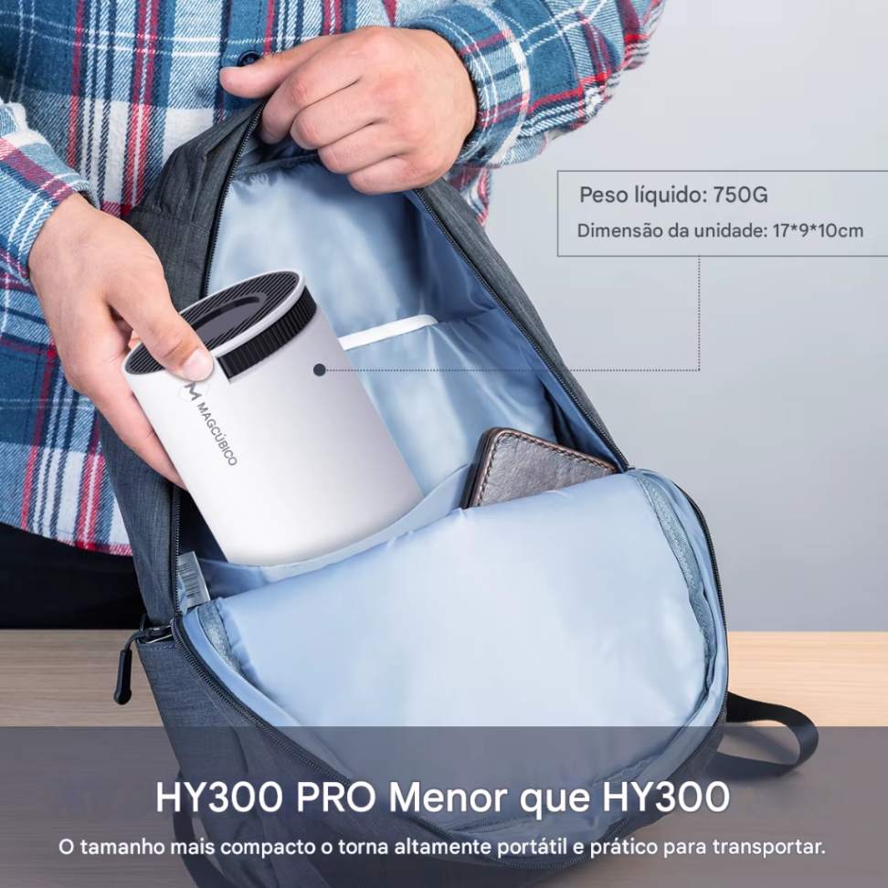 Projetor portátil MegaCubo