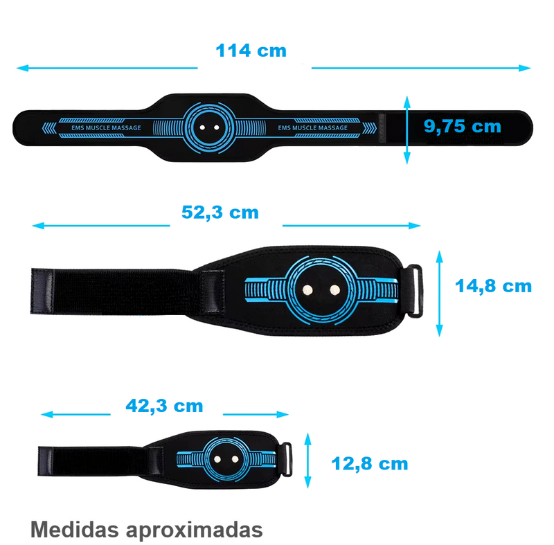 Estimulador elétrico muscular EMS MegaFit