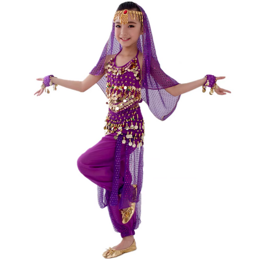 Traje de dança do ventre para meninas MegaKids
