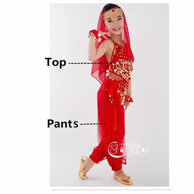 Traje de dança do ventre para meninas MegaKids
