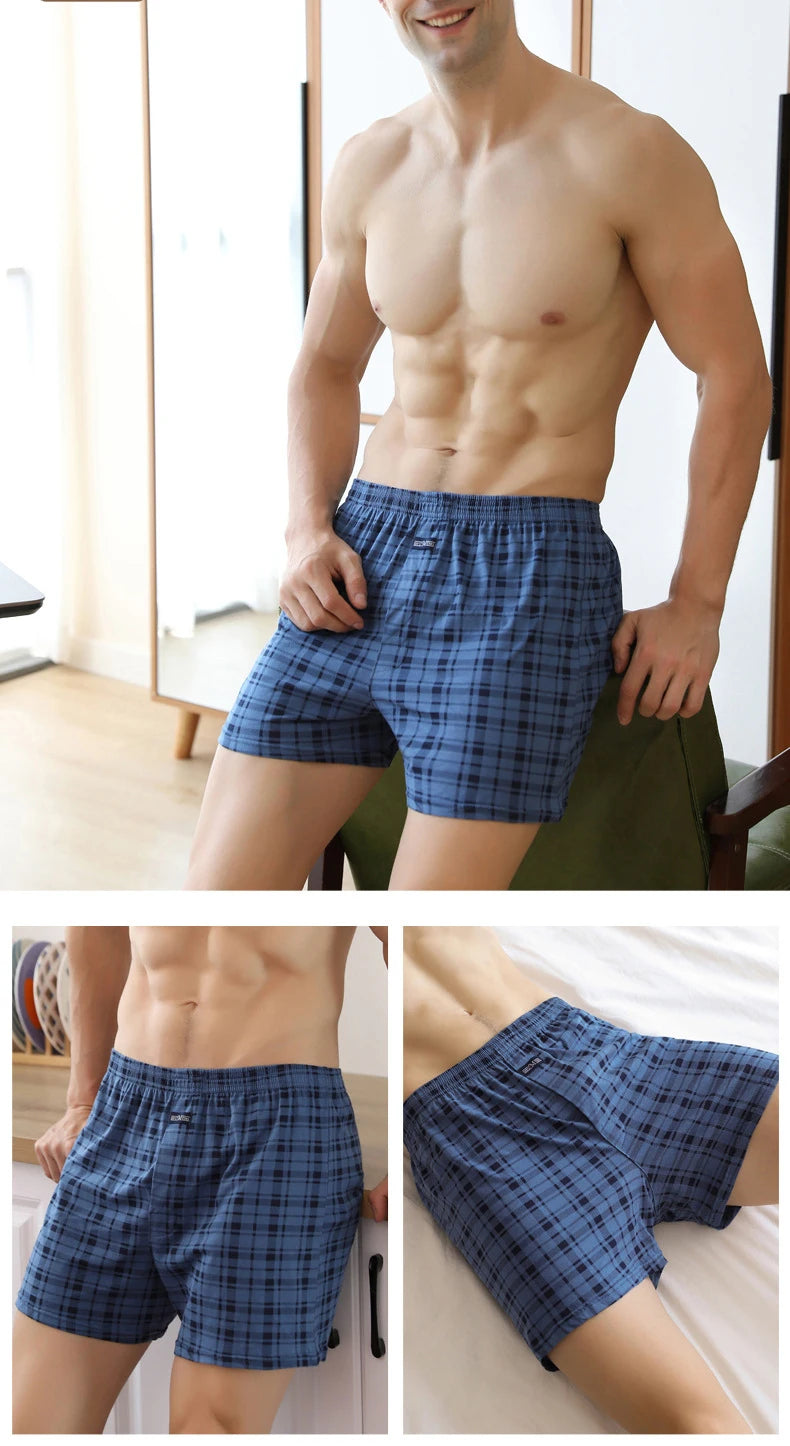 Short Íntimo Masculino de Algodão  4 Peças  MegaSoft