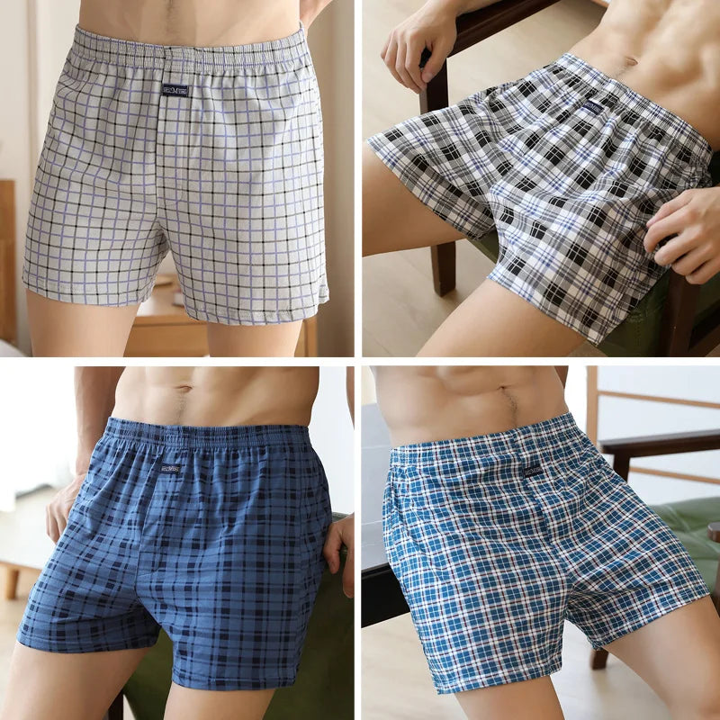 Short Íntimo Masculino de Algodão  4 Peças  MegaSoft