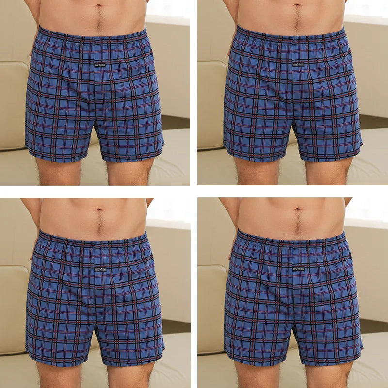 Short Íntimo Masculino de Algodão  4 Peças  MegaSoft