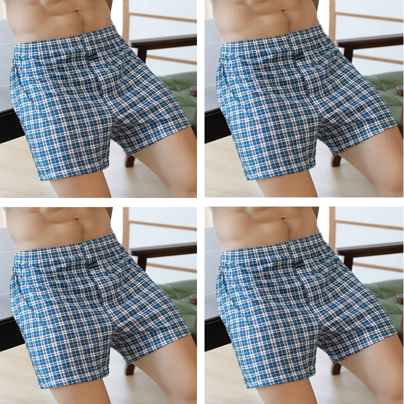 Short Íntimo Masculino de Algodão  4 Peças  MegaSoft