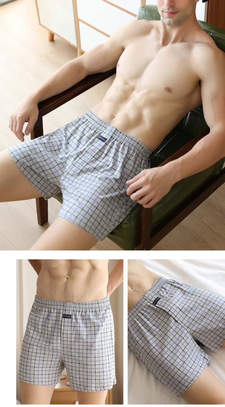 Short Íntimo Masculino de Algodão  4 Peças  MegaSoft