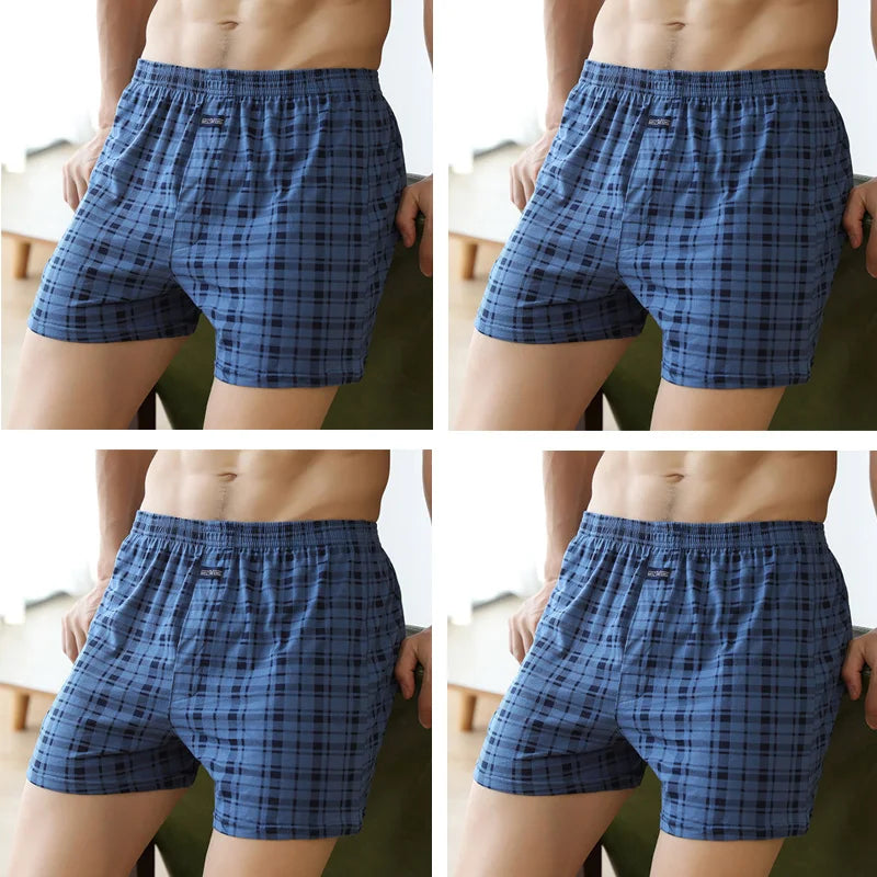 Short Íntimo Masculino de Algodão  4 Peças  MegaSoft