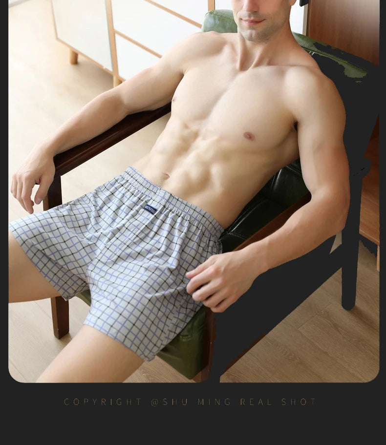 Short Íntimo Masculino de Algodão  4 Peças  MegaSoft