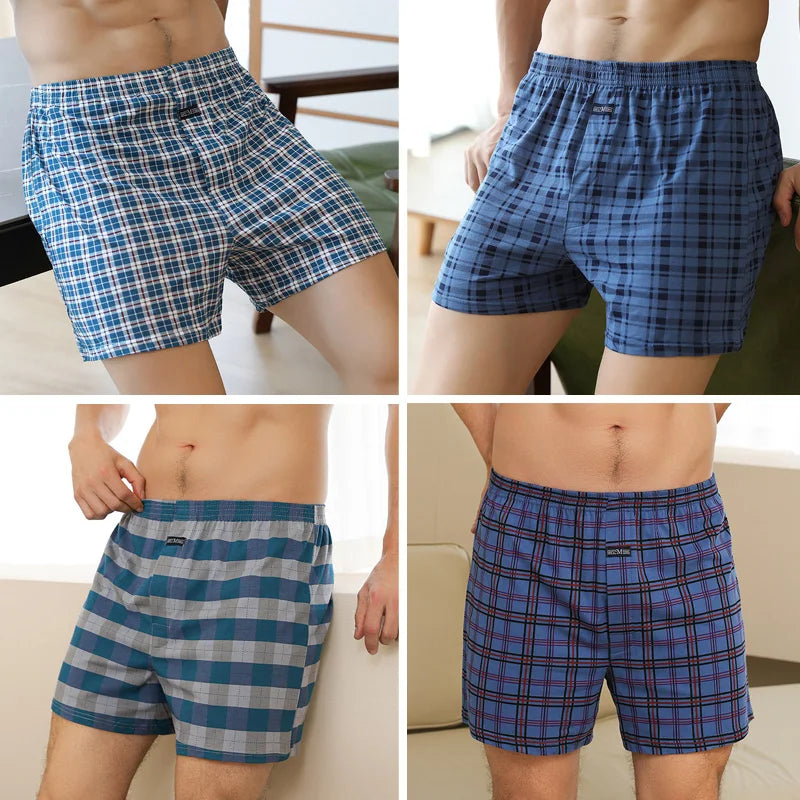 Short Íntimo Masculino de Algodão  4 Peças  MegaSoft