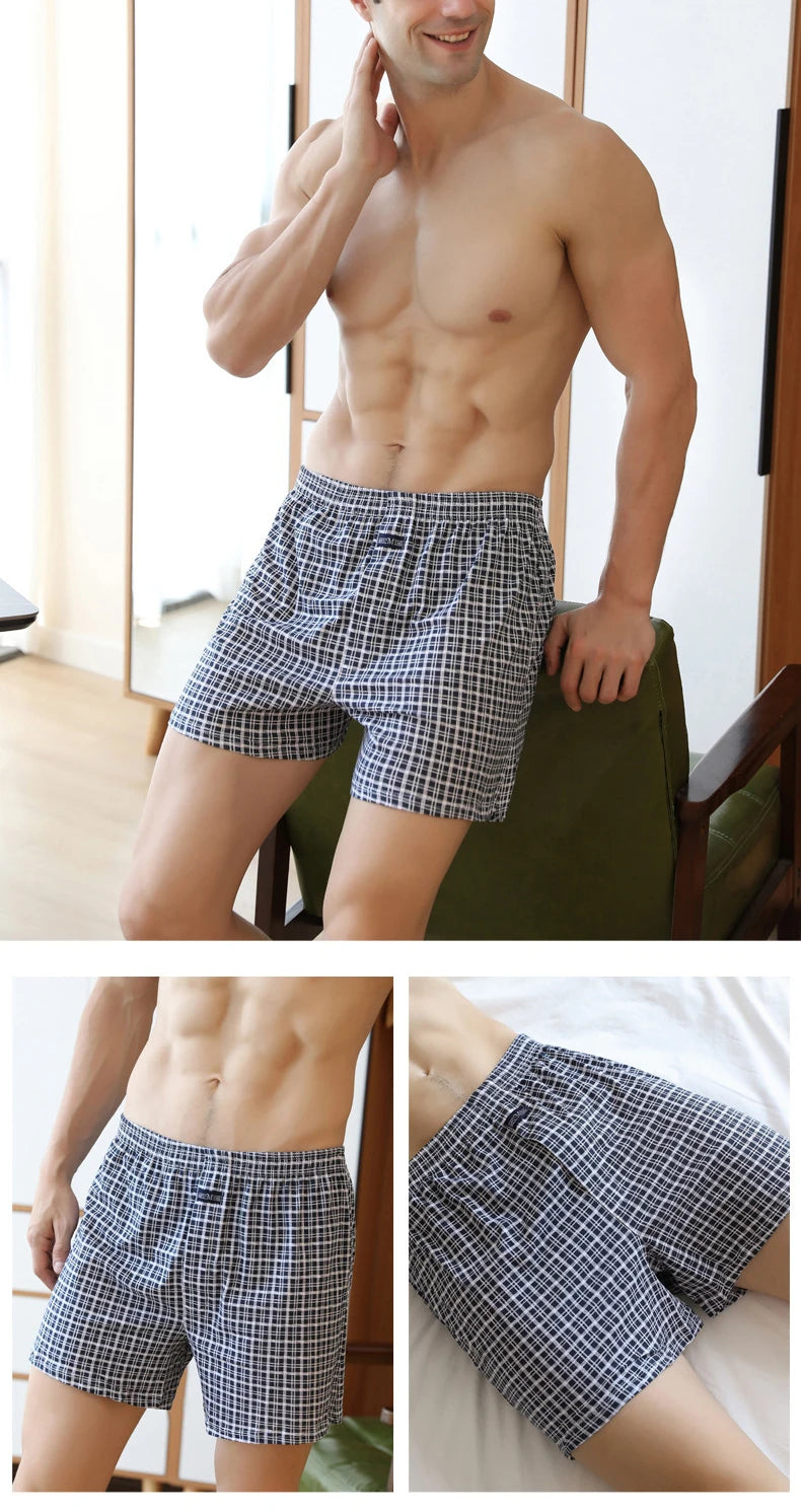 Short Íntimo Masculino de Algodão  4 Peças  MegaSoft