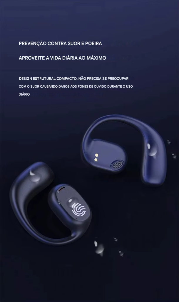 Fones de ouvido sem fio Bluetooth5.3 MegaSense