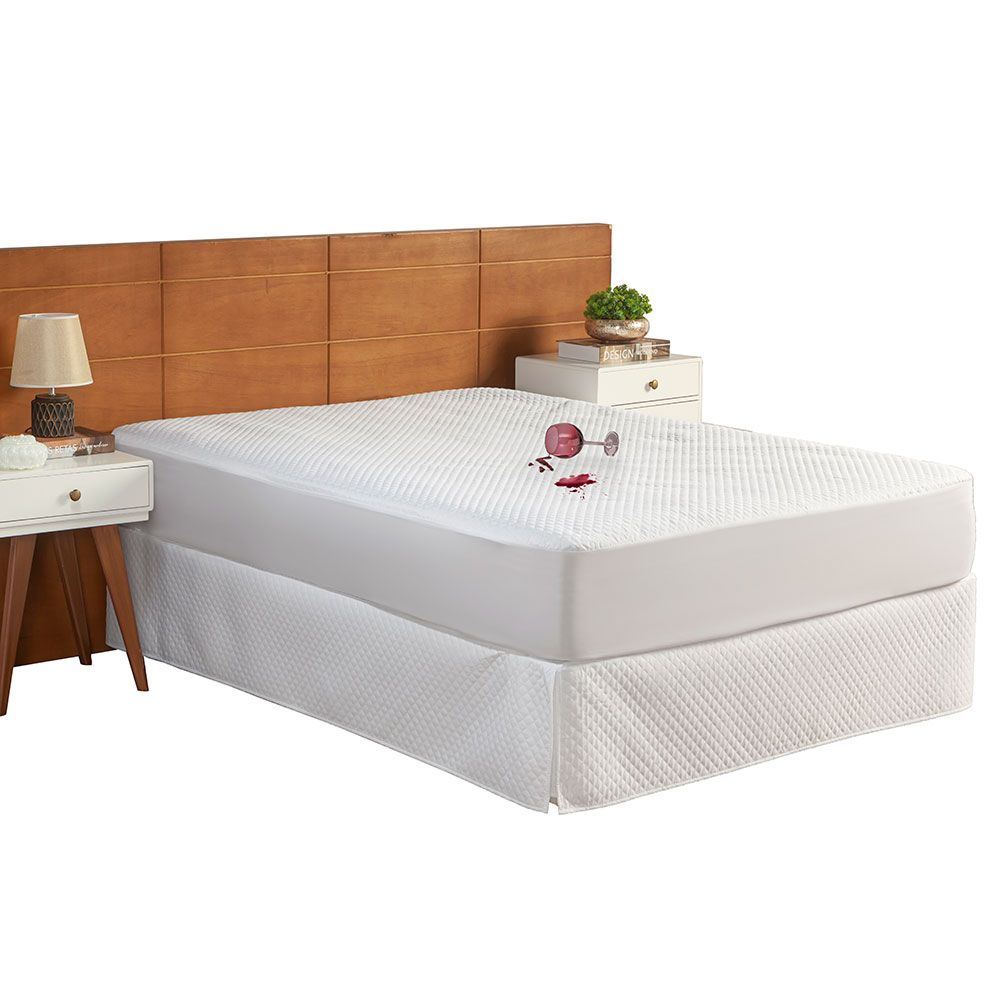 Protetor de Colchão Queen(1,98 x 1,58 x 0,30 m) Impermeável MegaDry